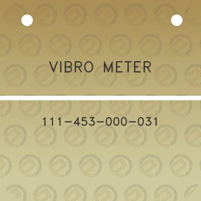 vibro-meter-111-453-000-031