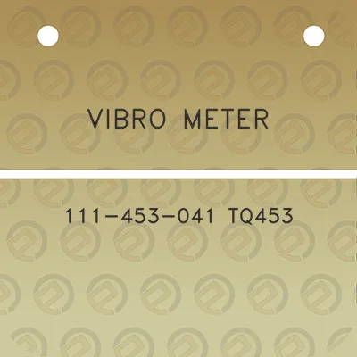 vibro-meter-111-453-041-tq453