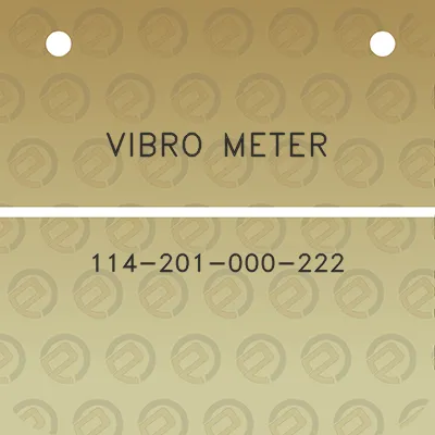 vibro-meter-114-201-000-222