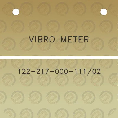 vibro-meter-122-217-000-11102