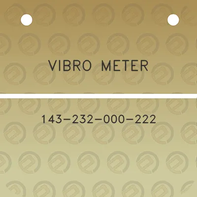 vibro-meter-143-232-000-222