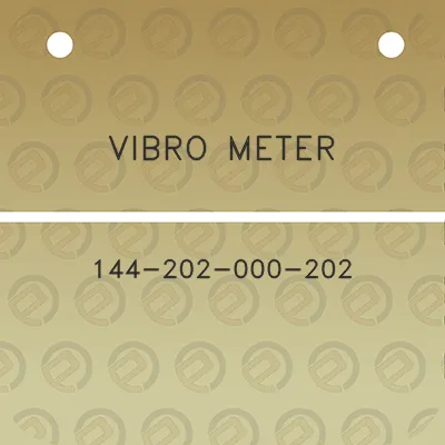 vibro-meter-144-202-000-202