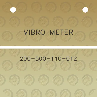 vibro-meter-200-500-110-012