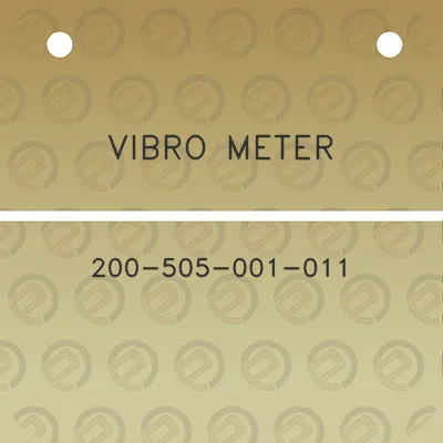 vibro-meter-200-505-001-011