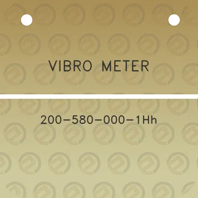 vibro-meter-200-580-000-1hh