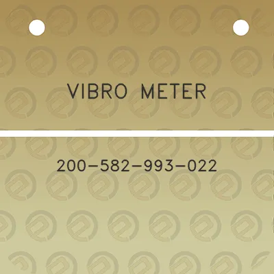 vibro-meter-200-582-993-022