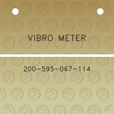 vibro-meter-200-595-067-114