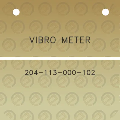 vibro-meter-204-113-000-102