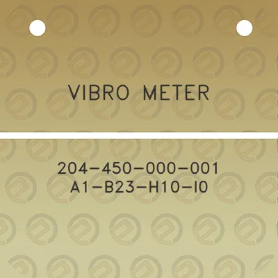 vibro-meter-204-450-000-001-a1-b23-h10-i0