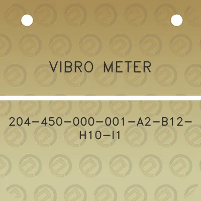 vibro-meter-204-450-000-001-a2-b12-h10-i1