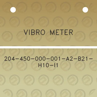 vibro-meter-204-450-000-001-a2-b21-h10-i1