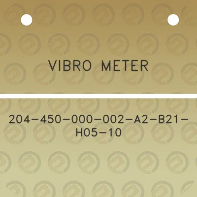 vibro-meter-204-450-000-002-a2-b21-h05-10