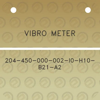 vibro-meter-204-450-000-002-i0-h10-b21-a2