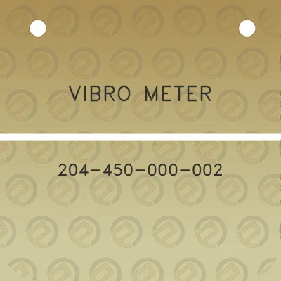 vibro-meter-204-450-000-002