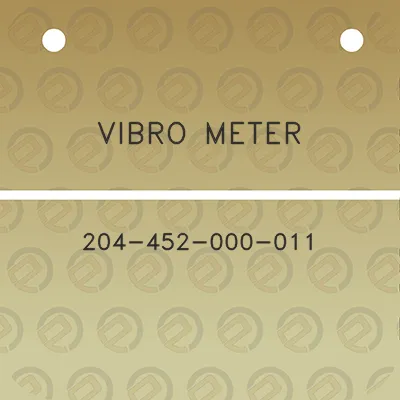 vibro-meter-204-452-000-011