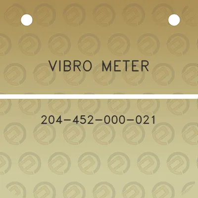 vibro-meter-204-452-000-021