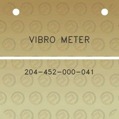 vibro-meter-204-452-000-041