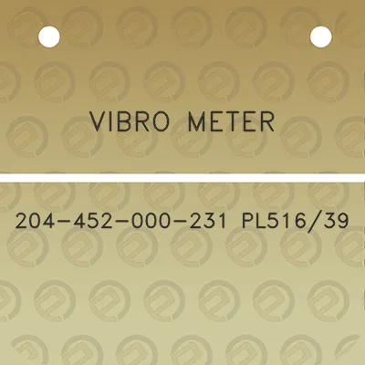 vibro-meter-204-452-000-231-pl51639