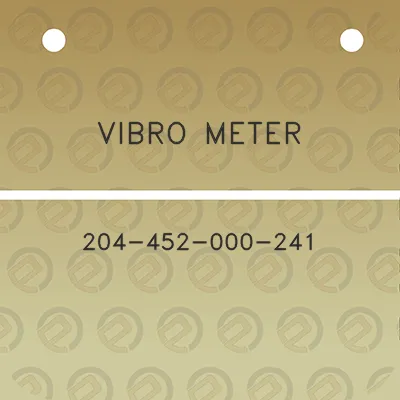 vibro-meter-204-452-000-241