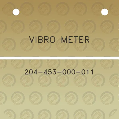 vibro-meter-204-453-000-011