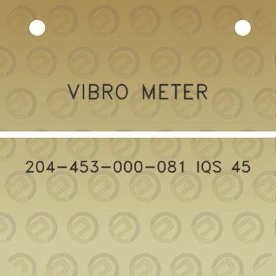 vibro-meter-204-453-000-081-iqs-45