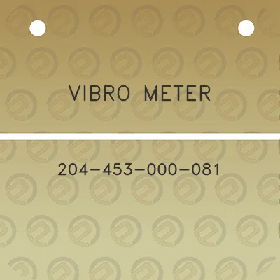 vibro-meter-204-453-000-081