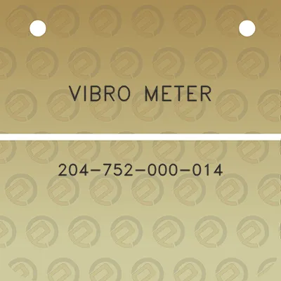 vibro-meter-204-752-000-014