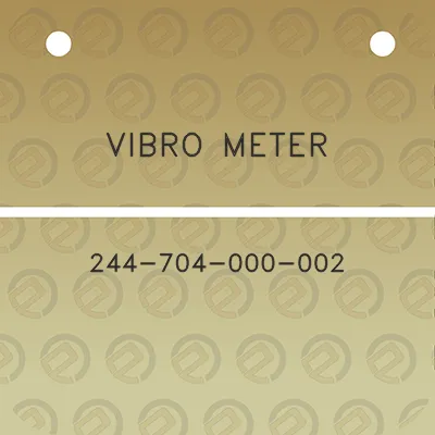 vibro-meter-244-704-000-002