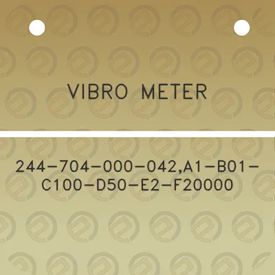 vibro-meter-244-704-000-042a1-b01-c100-d50-e2-f20000