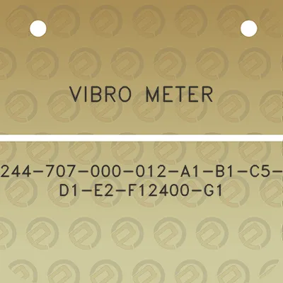 vibro-meter-244-707-000-012-a1-b1-c5-d1-e2-f12400-g1