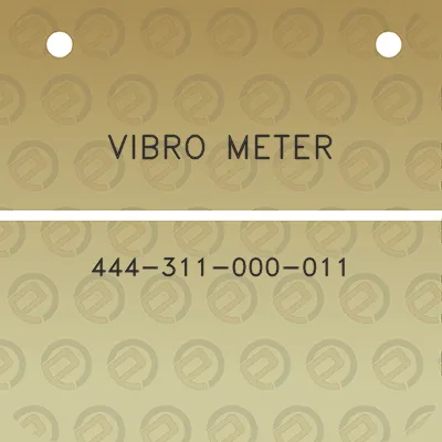 vibro-meter-444-311-000-011