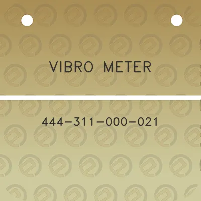 vibro-meter-444-311-000-021