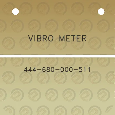 vibro-meter-444-680-000-511