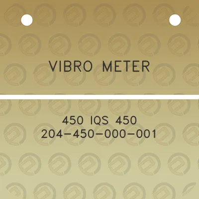 vibro-meter-450-iqs-450-204-450-000-001