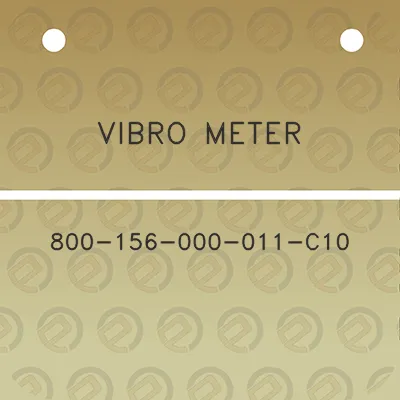 vibro-meter-800-156-000-011-c10