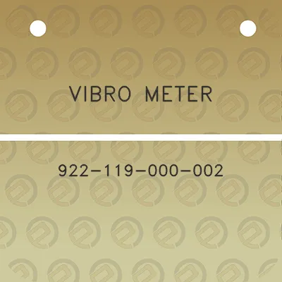 vibro-meter-922-119-000-002