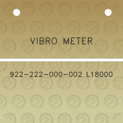 vibro-meter-922-222-000-002-l18000