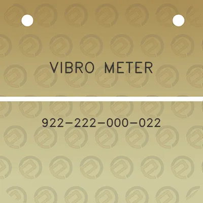 vibro-meter-922-222-000-022