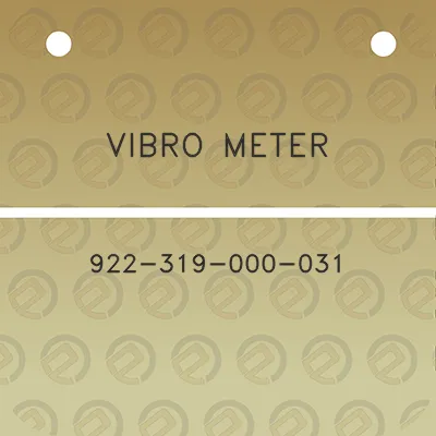 vibro-meter-922-319-000-031