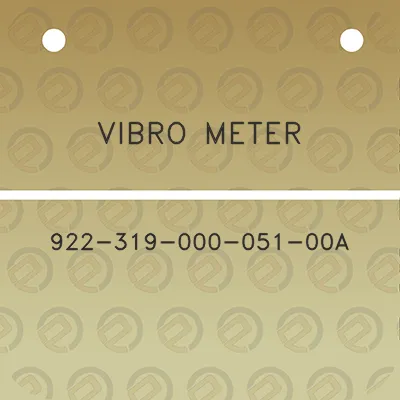 vibro-meter-922-319-000-051-00a