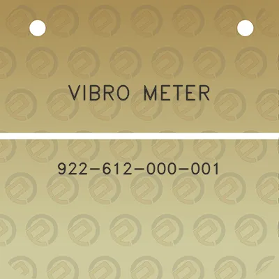 vibro-meter-922-612-000-001