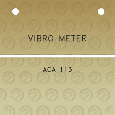 vibro-meter-aca-113