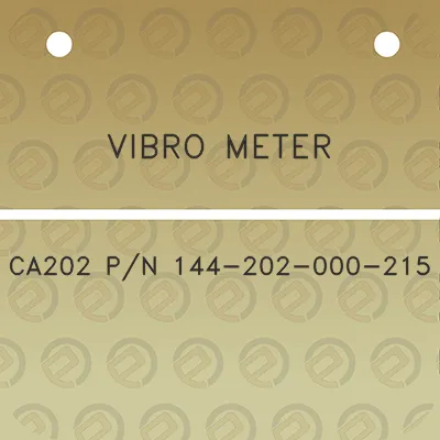 vibro-meter-ca202-pn-144-202-000-215