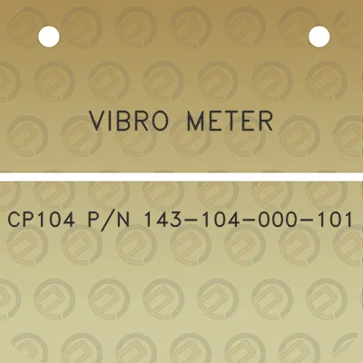 vibro-meter-cp104-pn-143-104-000-101