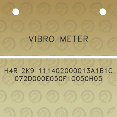 vibro-meter-h4r-2k9-111402000013a1b1c072d000e050f1g050h05