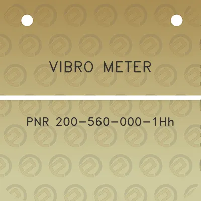 vibro-meter-pnr-200-560-000-1hh