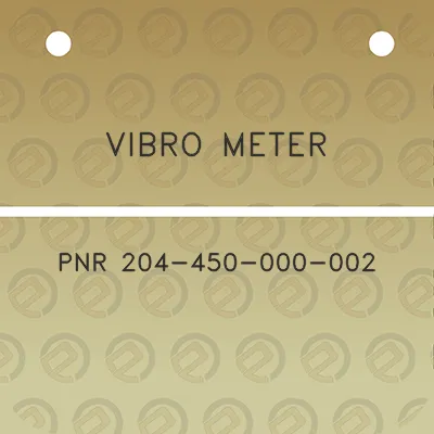 vibro-meter-pnr-204-450-000-002