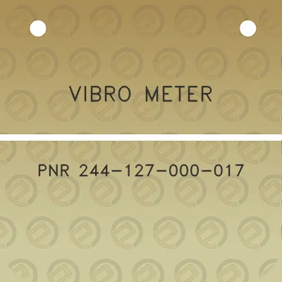 vibro-meter-pnr-244-127-000-017