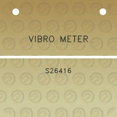 vibro-meter-s26416