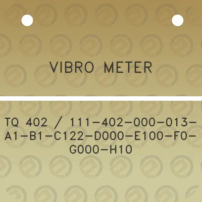 vibro-meter-tq-402-111-402-000-013-a1-b1-c122-d000-e100-f0-g000-h10